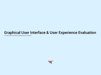 Cover of the final Graphical User Interface and User Experience Evaluation report