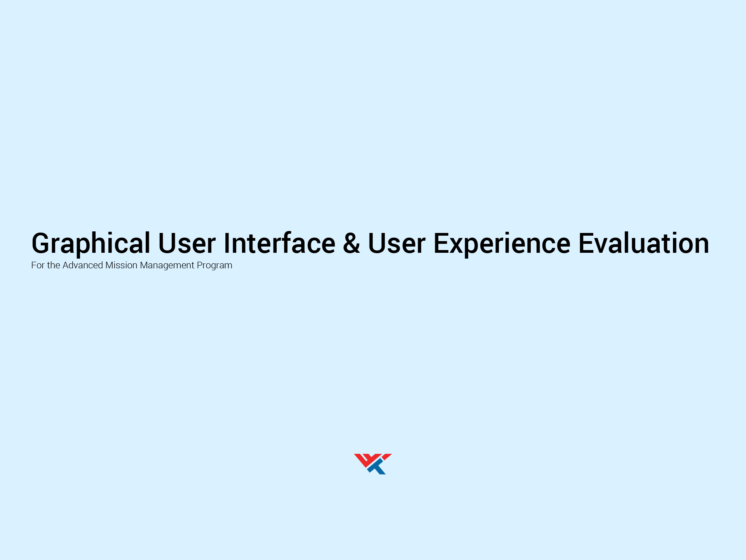 Cover of the final Graphical User Interface and User Experience Evaluation report